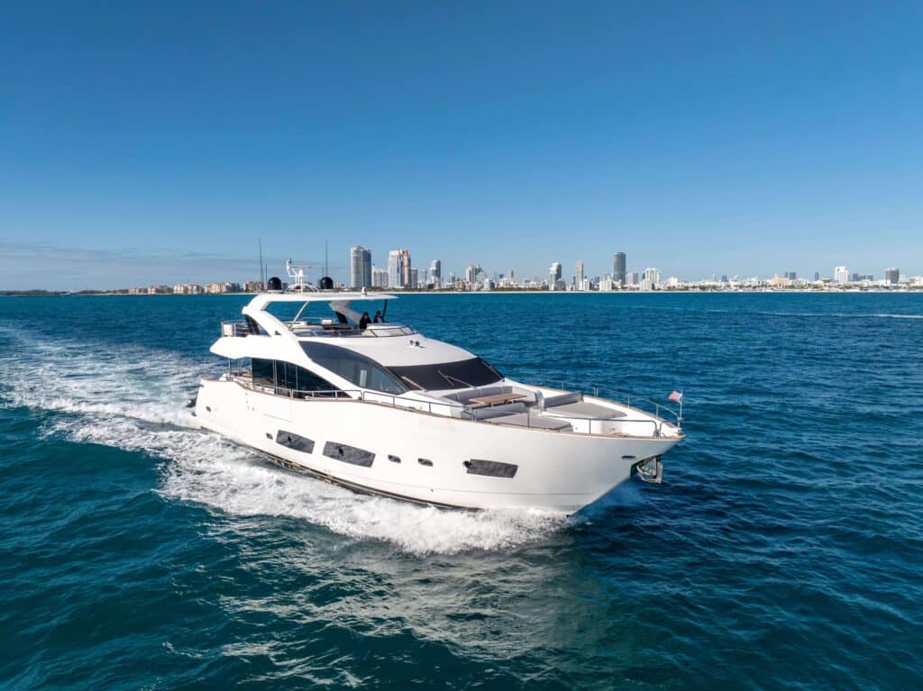 96 Sunseeker charter yacht in Miami