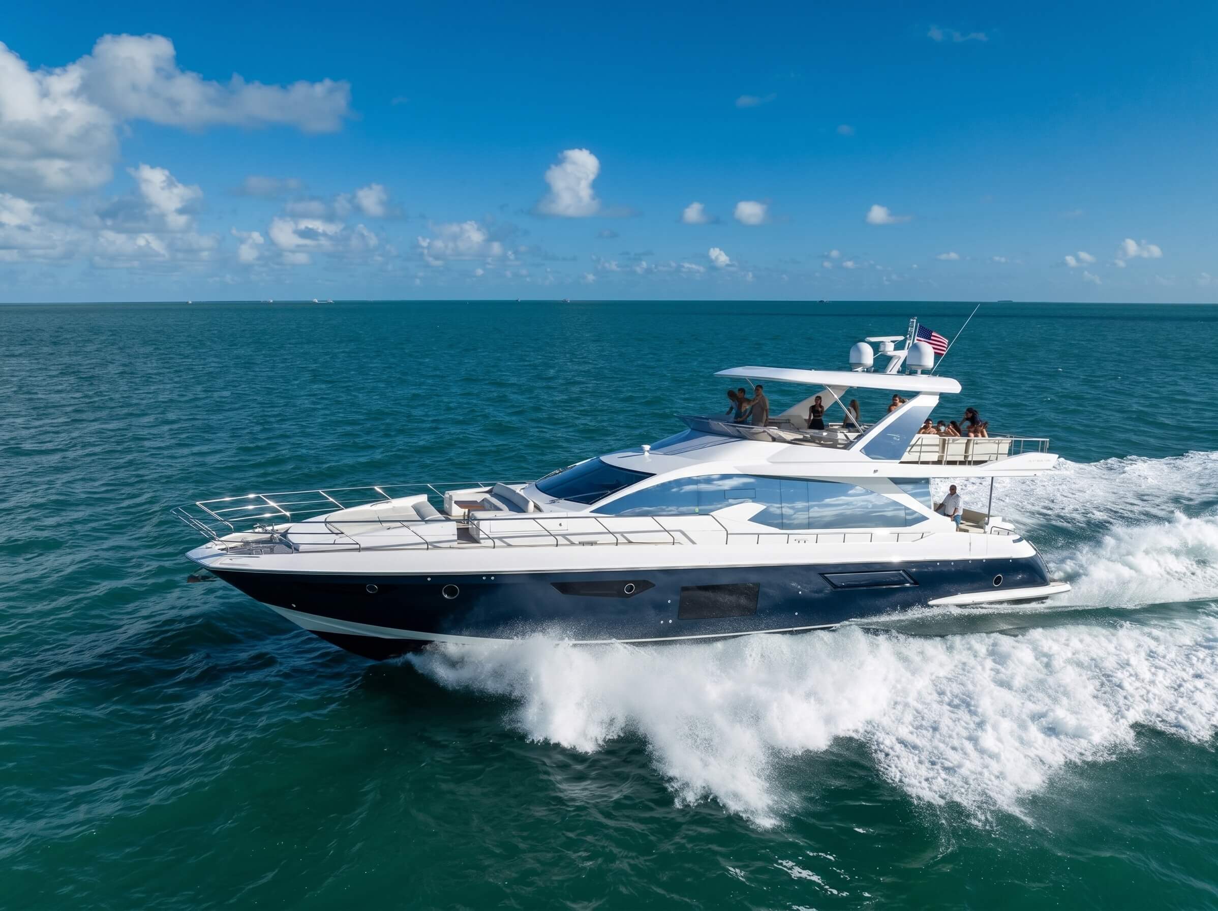 70–75+ Ft boat rent image miami