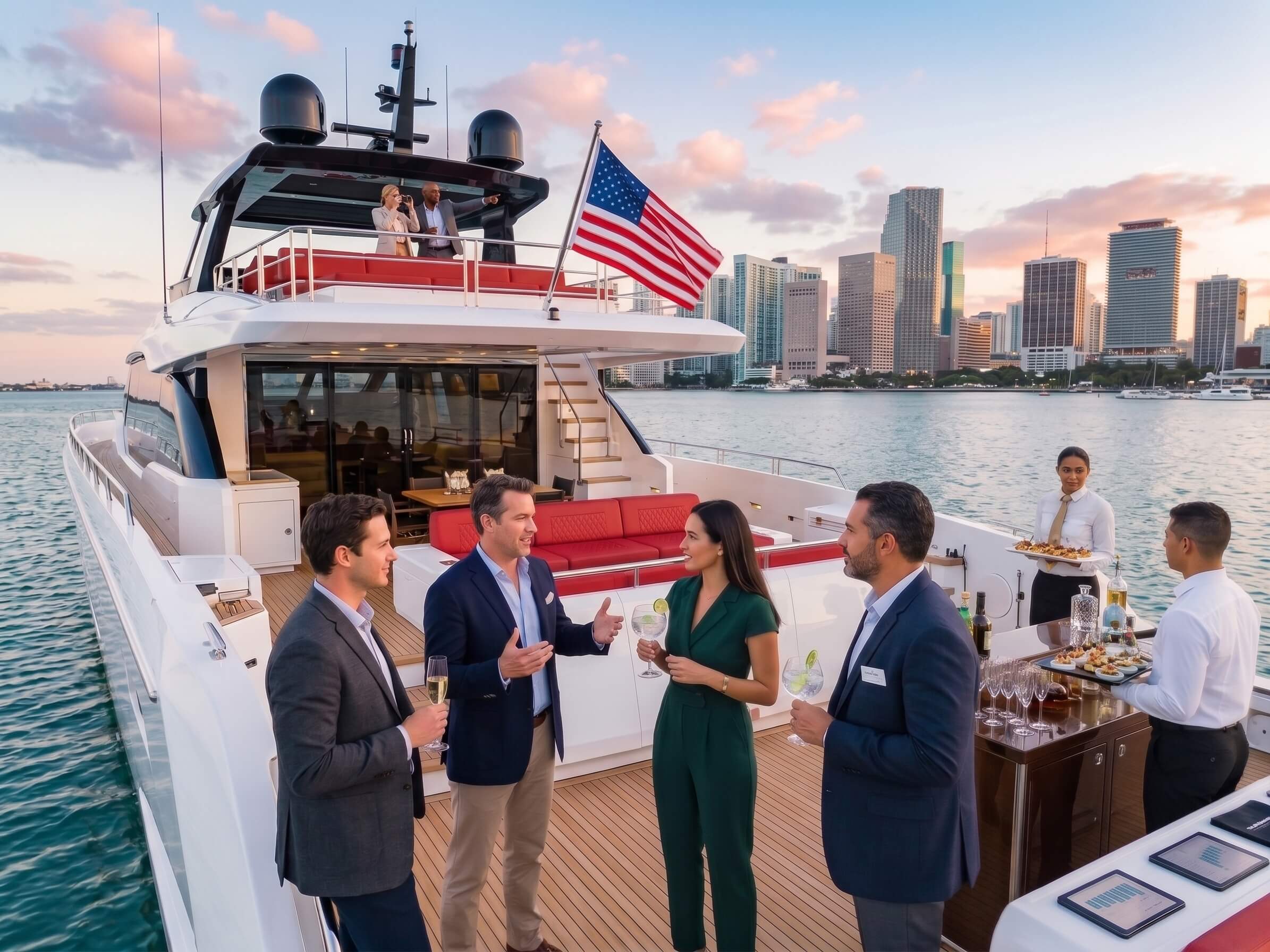 Corporate Events and Client Entertainment yacht rental