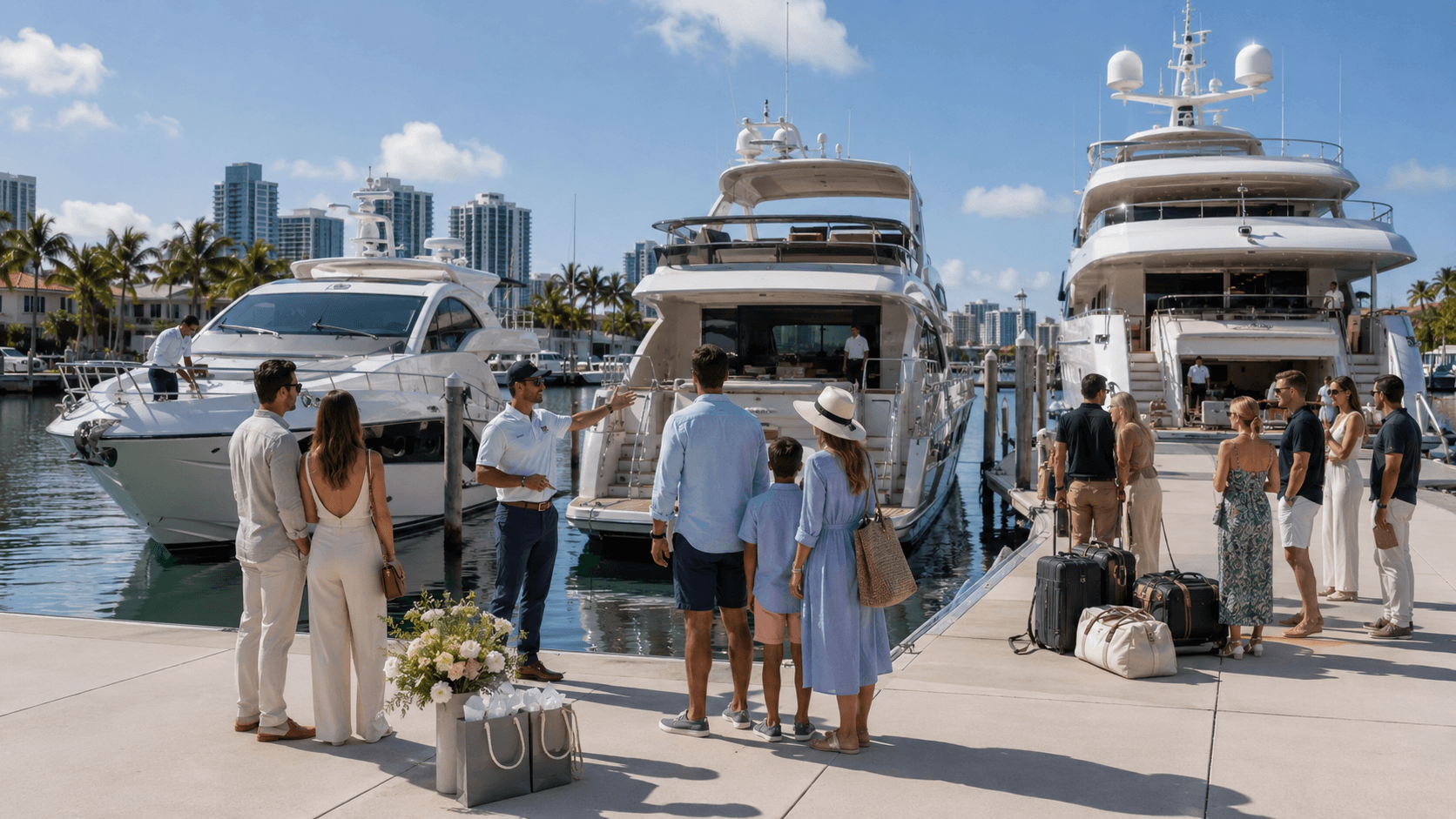 yacht guest capacity miami rental