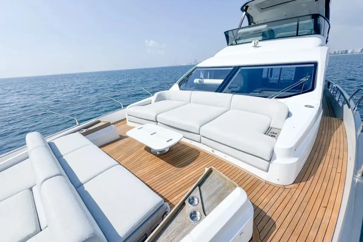 Cabin interior on 70 ft Azimut 2023 yacht Miami
