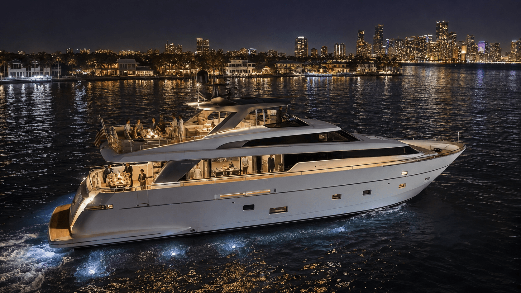 97 San Lorenzo NY miami rental yacht