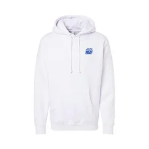 Front of the white I'm The Captain Now hoodie from Miami Yacht Connect