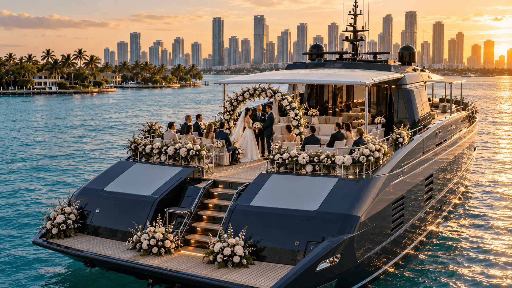 135 Baglietto Matrix wedding party miami